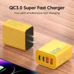 4 Ports USB C PD Charger Quick Charge 3.0 Type C USB Phone Chargers Fast Charging Adapter For iPhone 16 15 Samsung Xiaomi Huawei - Image 6